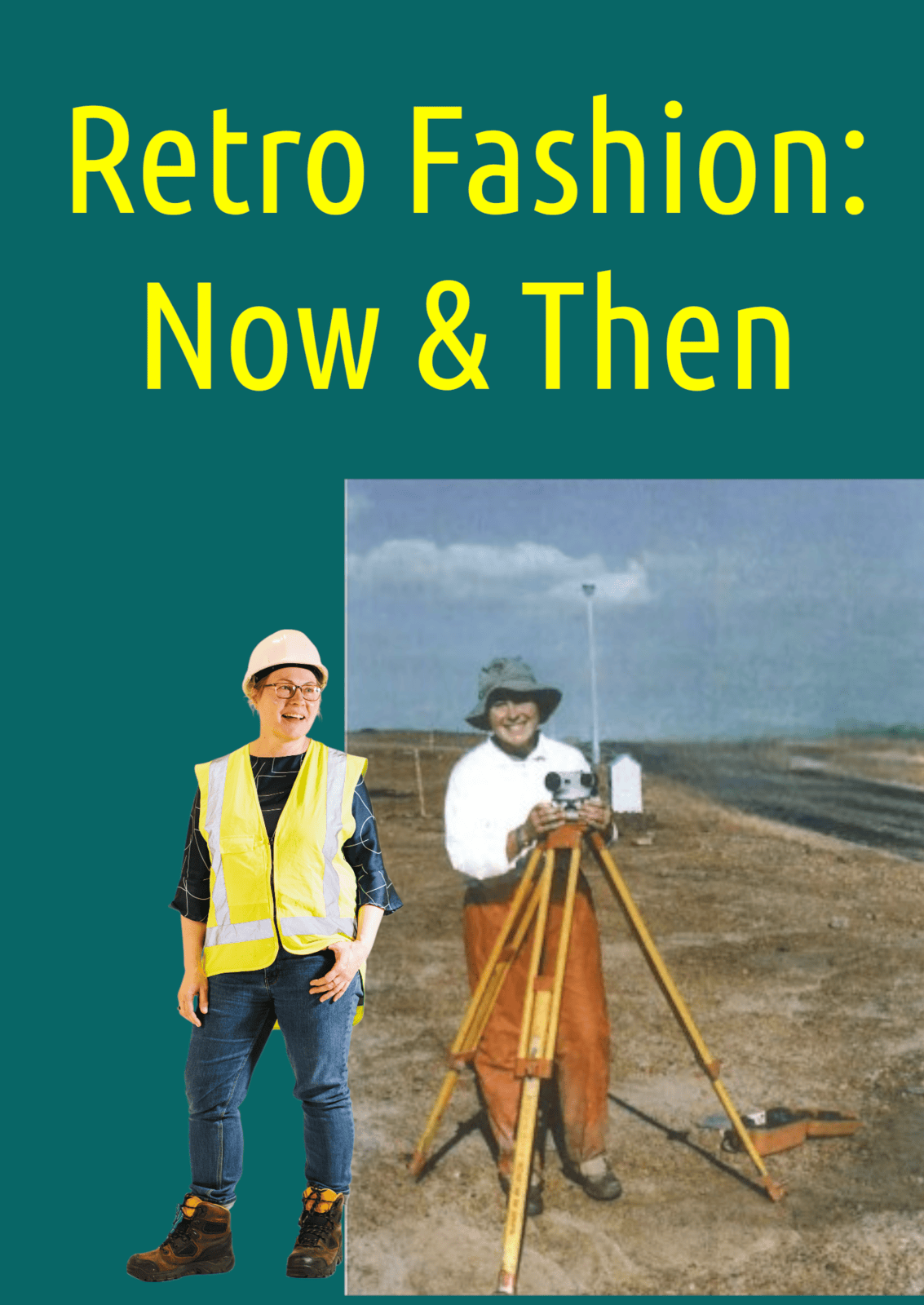 Heidi surveying a road